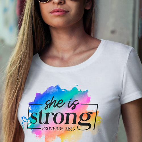 Ladies T-shirts (She is Strong)