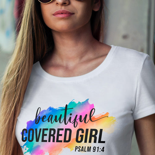 Ladies T-shirts (Beautiful Covered Girl)